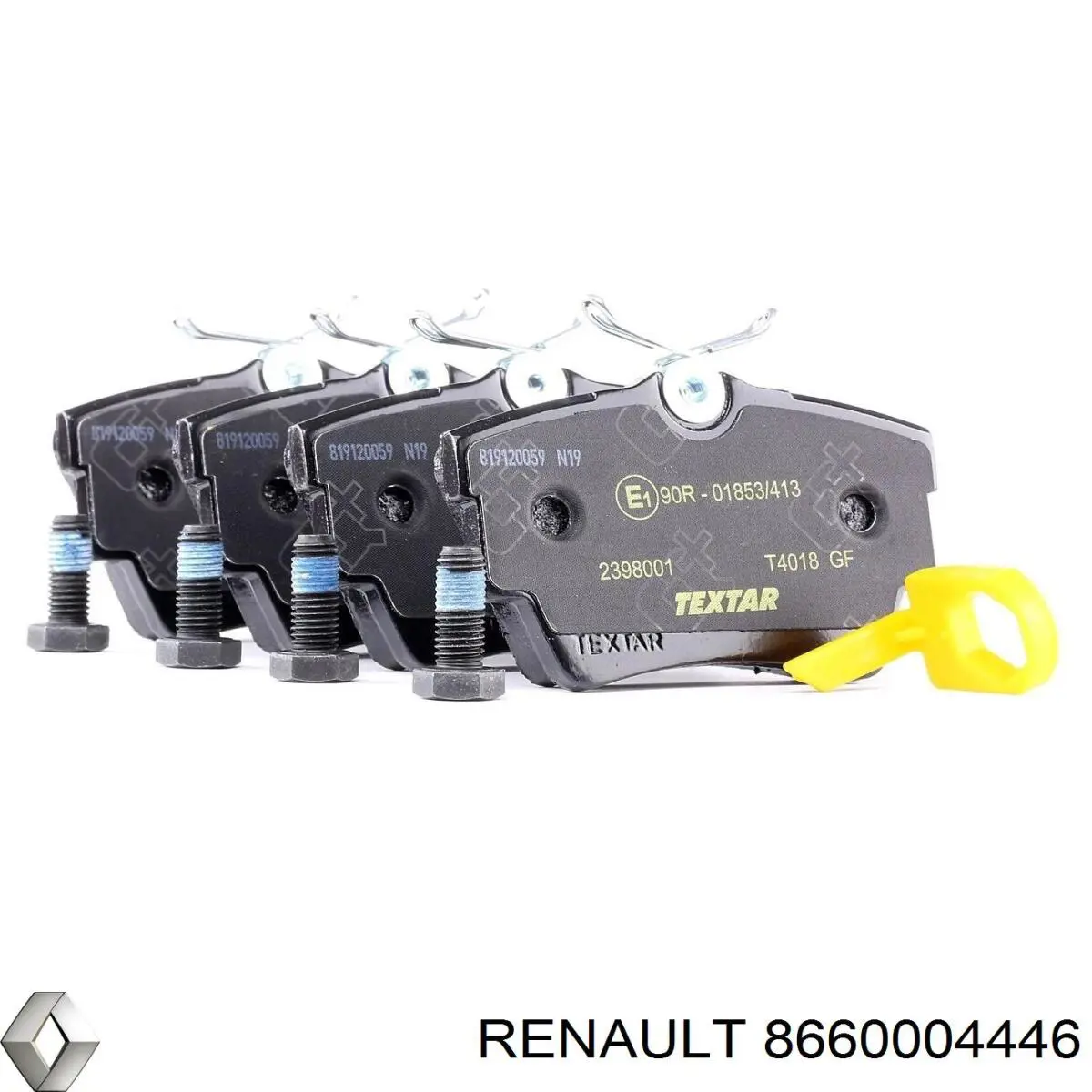 Колодки дисковые  Renault (RVI) 8660004446 цена, от 18.35 USD
