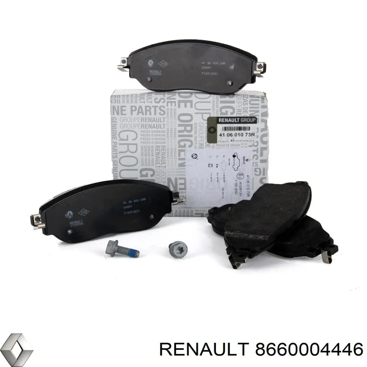 Задние дисковые колодки Renault (RVI) 8660004446