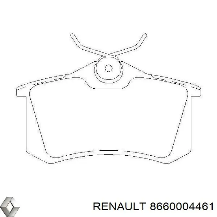 Колодки дисковые  Renault (RVI) 8660004461 цена, от 14.06 USD