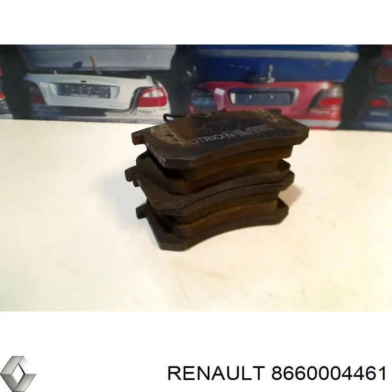 8660004461 Renault (RVI) колодки тормозные задние дисковые