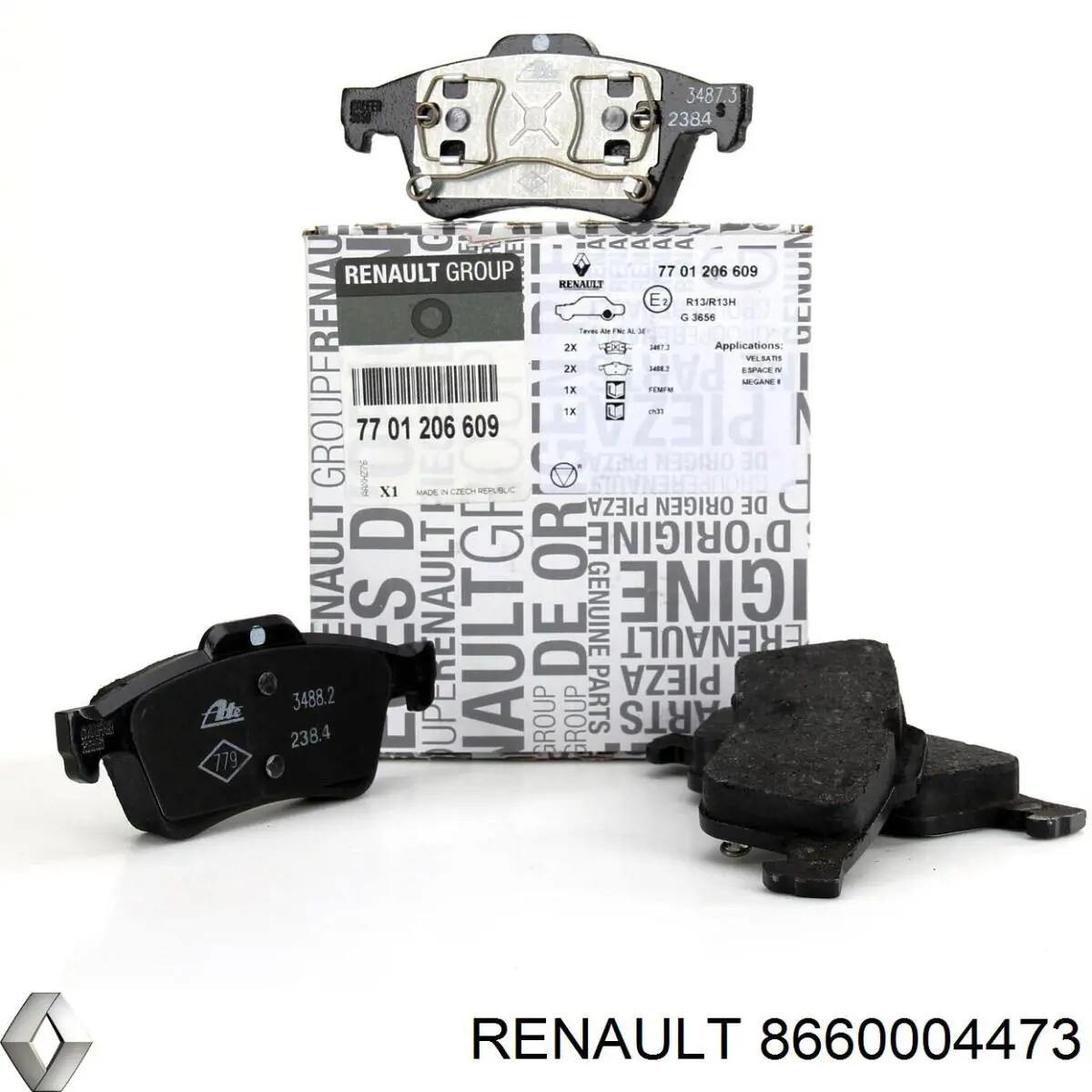 Купить 8660004473 Renault (RVI) Колодки тормозные задние, дисковые