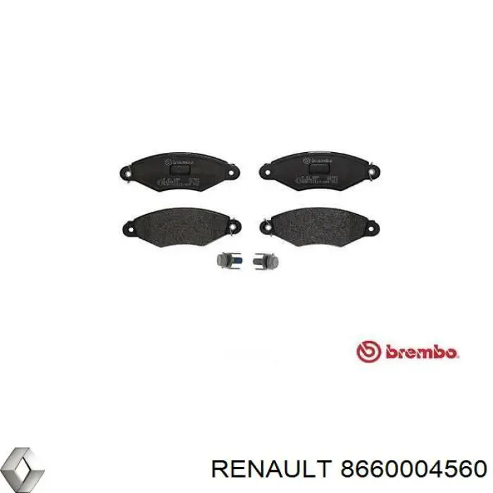 Передние тормозные колодки 8660004560 Renault (RVI)