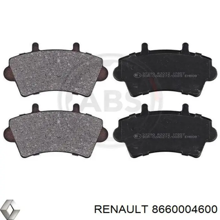 Передние тормозные колодки 8660004600 Renault (RVI)