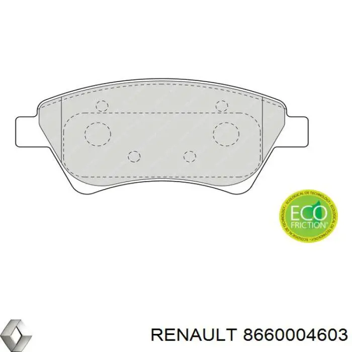 8660004603 Renault (RVI) колодки тормозные передние дисковые