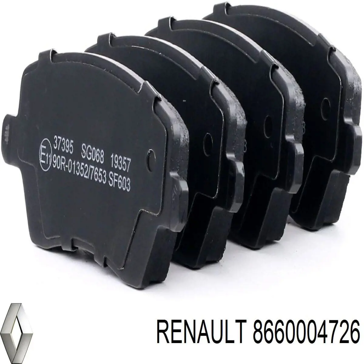 8660004726 Renault (RVI) передние тормозные колодки