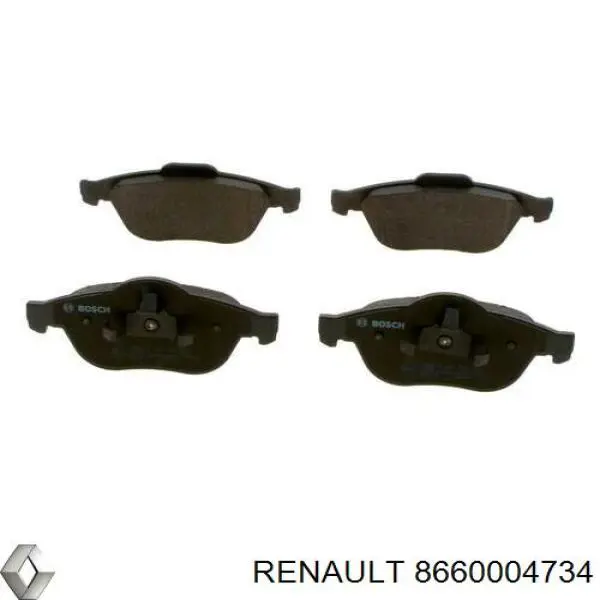 Колодки Renault (RVI) 8660004734 цена, от 27.42 USD