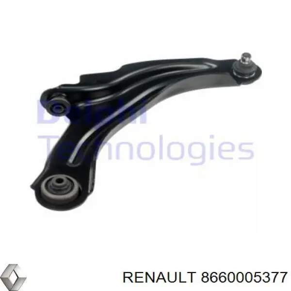 Правый рычаг передней нижней подвески Renault (RVI) 8660005377 цена, от 46.17 USD