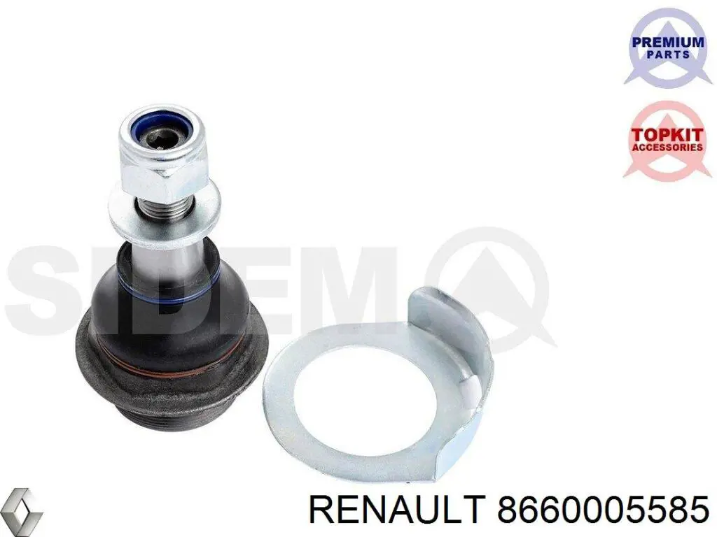 Шаровая опора нижняя левая Renault (RVI) 8660005585