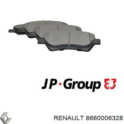 Колодки Renault (RVI) 8660006328 цена, от 16.25 USD