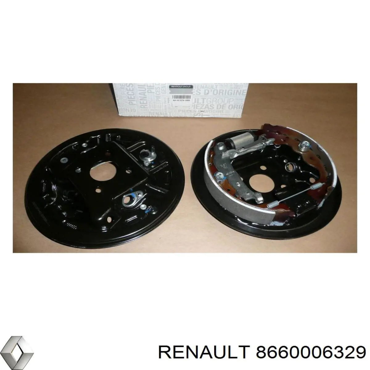 Compre 8660006329 Renault (RVI) Sapatas do freio dianteiras de disco