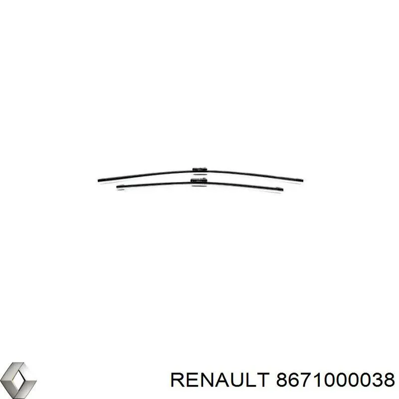 Купить 8671000038 Renault (RVI) Щетка-дворник лобового стекла водительская