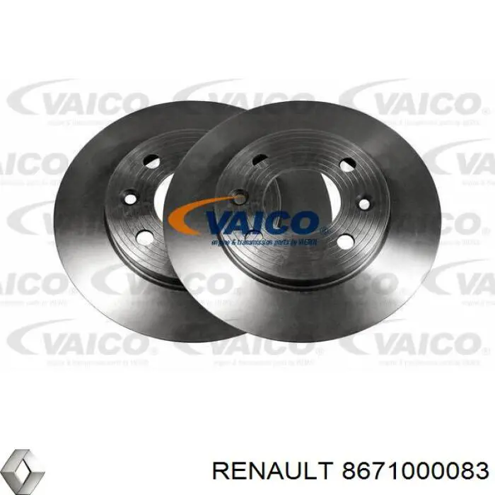 8671000083 Renault (RVI) диск тормозной передний