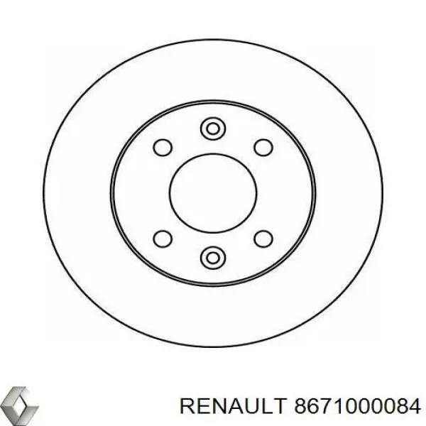 Тормоз дисковый передний Renault (RVI) 8671000084 цена, от 19.37 USD