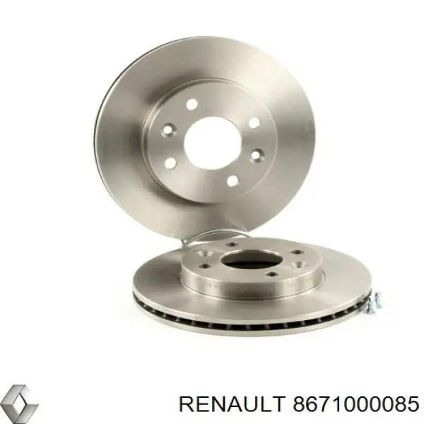 Передние тормозные диски 8671000085 Renault (RVI)