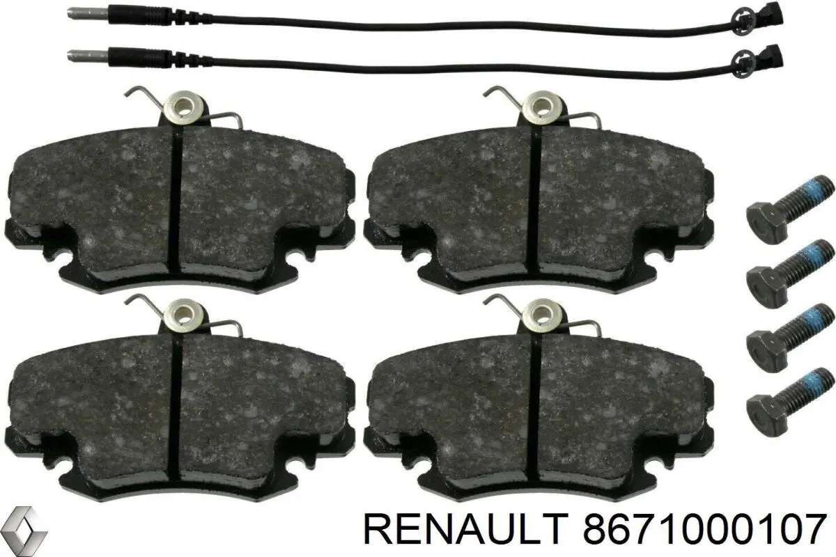 Pastillas de freno delanteras 8671000107 Renault (RVI)