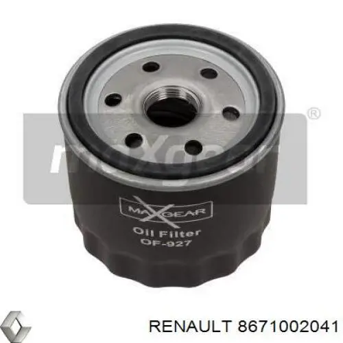 8671002041 Renault (RVI) масляный фильтр