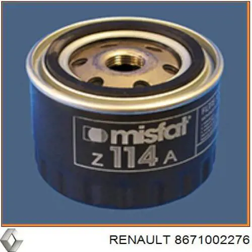 8671002276 Renault (RVI) масляный фильтр