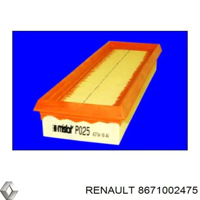8671002475 Renault (RVI) воздушный фильтр