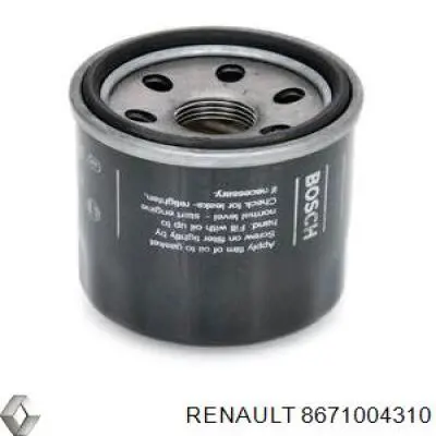 8671004310 Renault (RVI) масляный фильтр