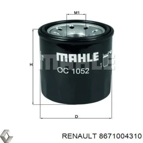  Renault (RVI) 8671004310 цена, от 6.19 USD