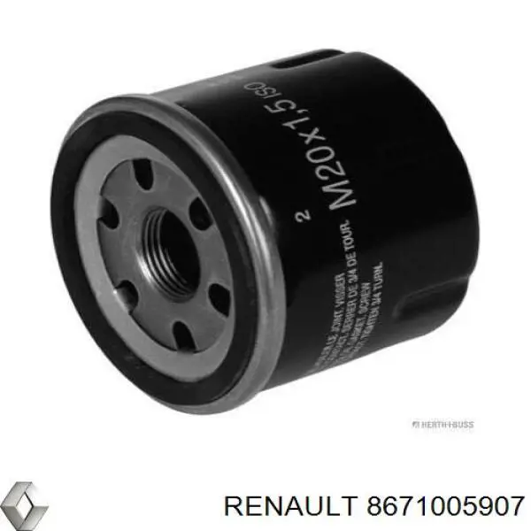 8671005907 Renault (RVI) масляный фильтр