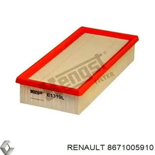 Воздушный фильтр 8671005910 Renault (RVI)