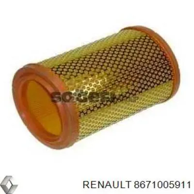 Воздушный фильтр 8671005911 Renault (RVI)