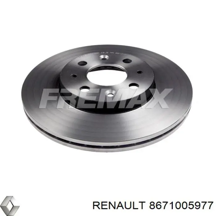 Передние тормозные диски 8671005977 Renault (RVI)