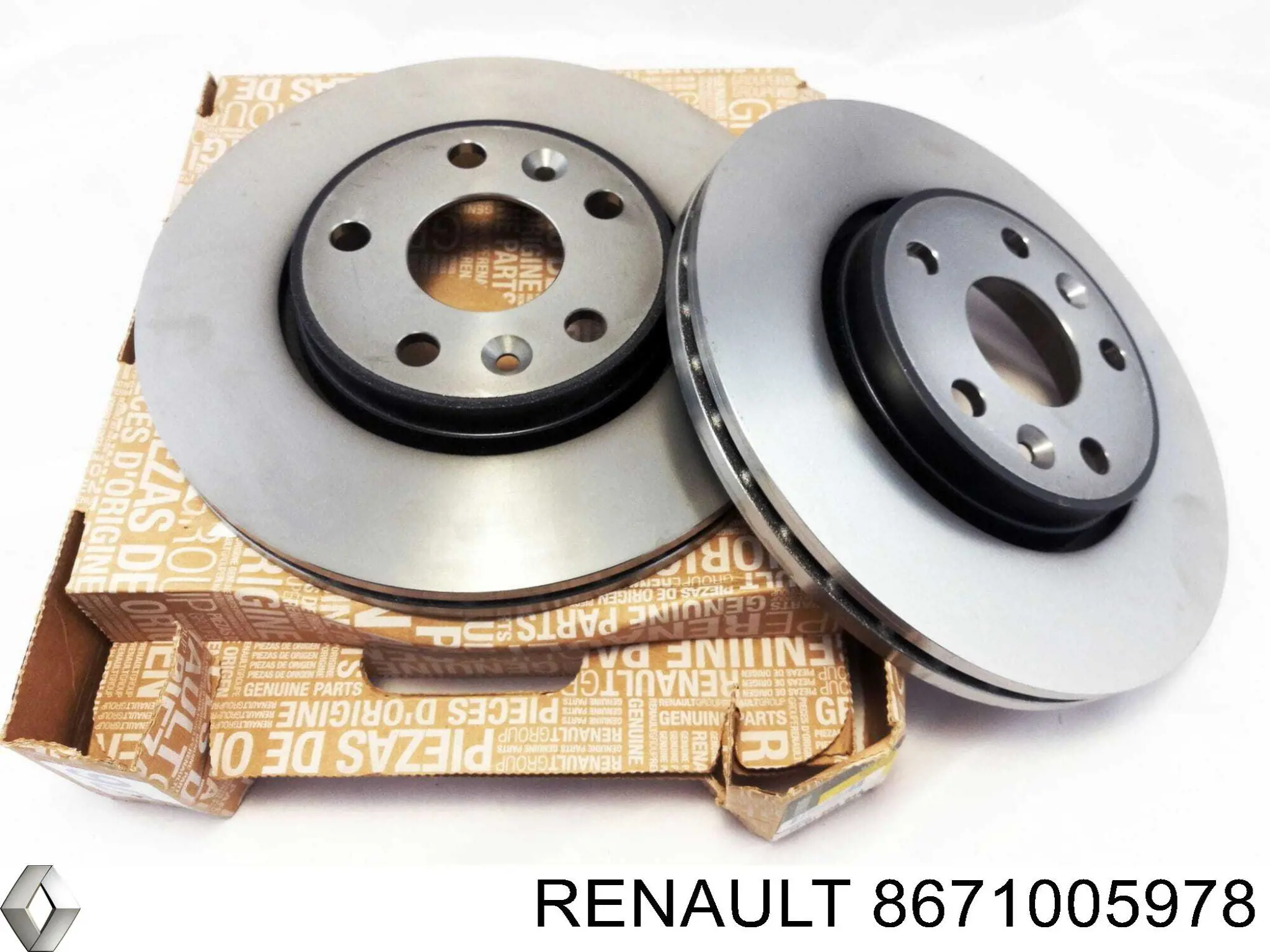 Передние тормозные диски 8671005978 Renault (RVI)