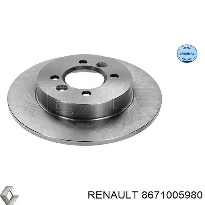 8671005980 Renault (RVI) диск тормозной задний