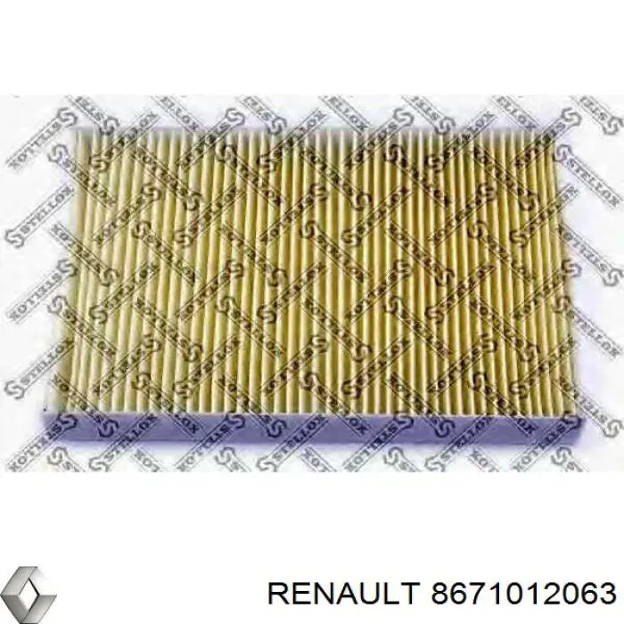 Купить 8671012063 Renault (RVI) Фильтр салона угольный