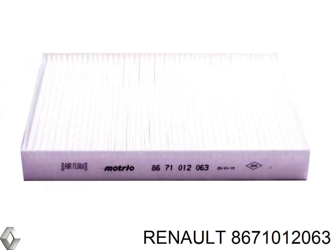 Фильтр воздушный отопителя Renault (RVI) 8671012063 цена, от 5.51 USD