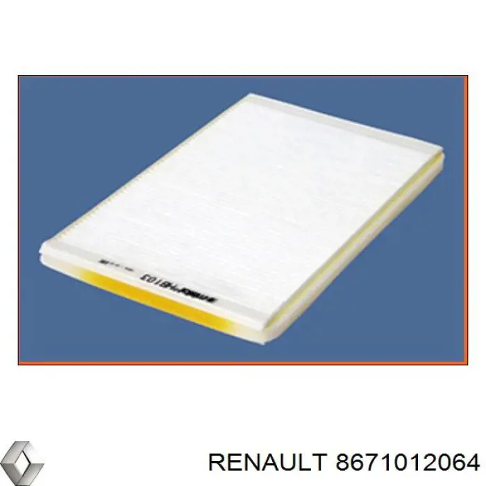Фильтр воздушный отопителя Renault (RVI) 8671012064 цена, от 4.09 USD