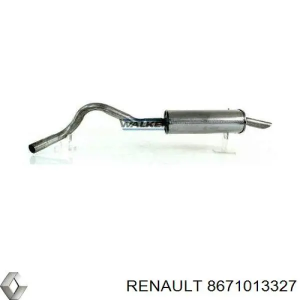 Купить 8671013327 Renault (RVI) Глушитель задний