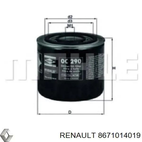 8671014019 Renault (RVI)