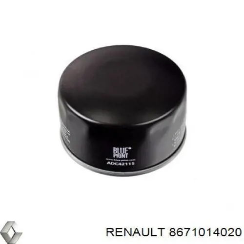 Масляный фильтр 8671014020 Renault (RVI)