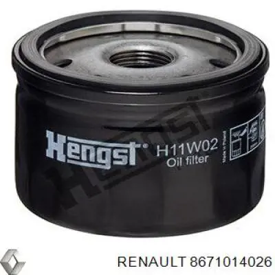 Фильтр масла Renault (RVI) 8671014026