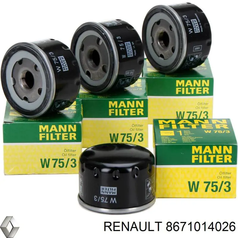 Масляный фильтр 8671014026 Renault (RVI)