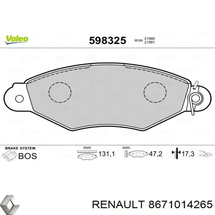 8671014265 Renault (RVI)