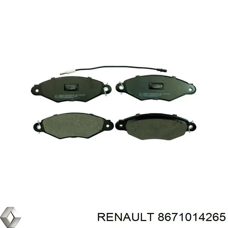 Купить 8671014265 Renault (RVI) Колодки тормозные