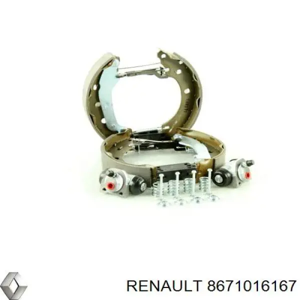 Колодки тормозные задние барабанные, в сборе с цилиндрами, комплект Renault (RVI) 8671016167 цена, от 64.82 USD