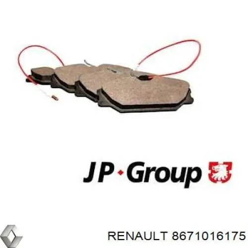 8671016175 Renault (RVI) передние тормозные колодки