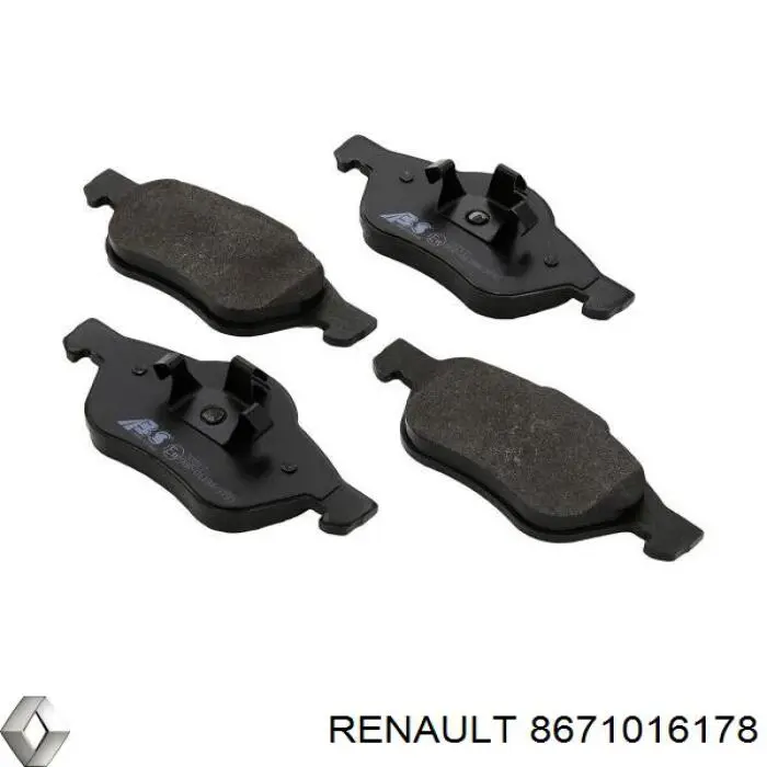 8671016178 Renault (RVI) передние тормозные колодки