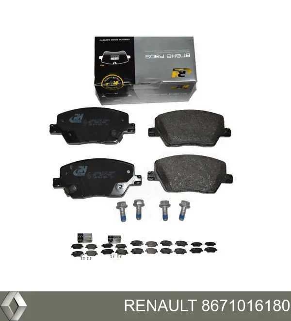 8671016180 Renault (RVI) колодки тормозные передние дисковые