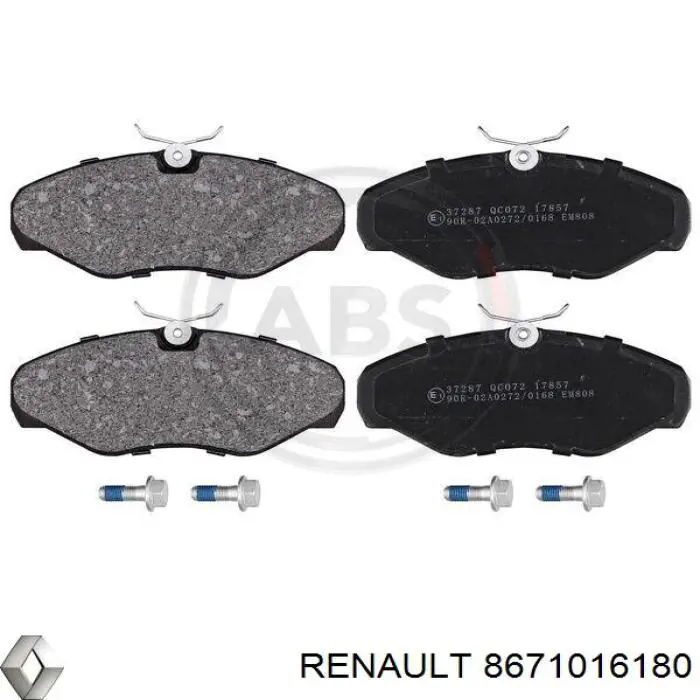 Колодки Renault (RVI) 8671016180 цена, от 18.47 USD