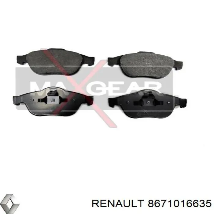 Колодки Renault (RVI) 8671016635 цена, от 24.88 USD