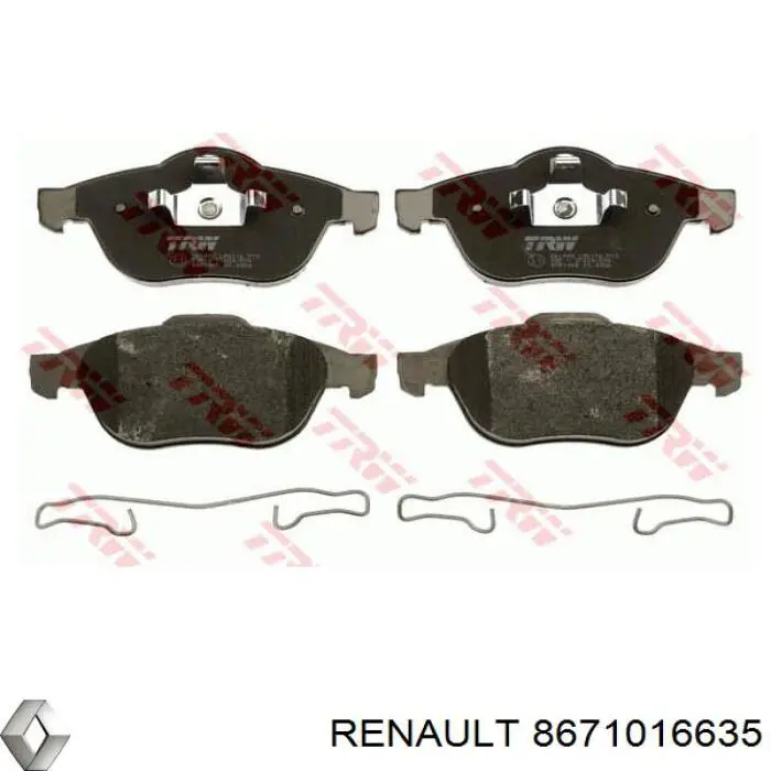 Купить 8671016635 Renault (RVI) Колодки тормозные