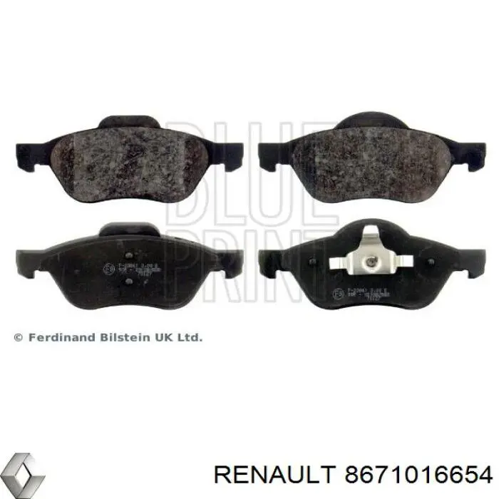 Колодки Renault (RVI) 8671016654 цена, от 29.97 USD