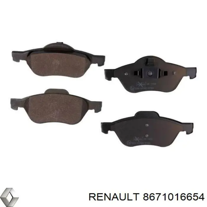 Купить 8671016654 Renault (RVI) Колодки тормозные