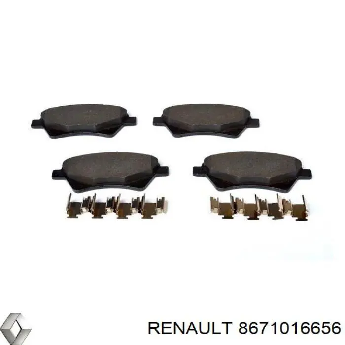 Колодки Renault (RVI) 8671016656 цена, от 16.25 USD